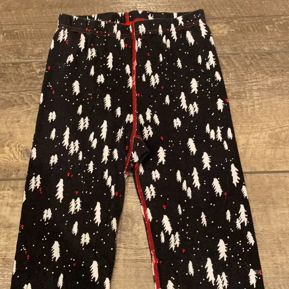 HANNA ANDERSSON Black White Tree Pajama Pants US 12 Hanna 150